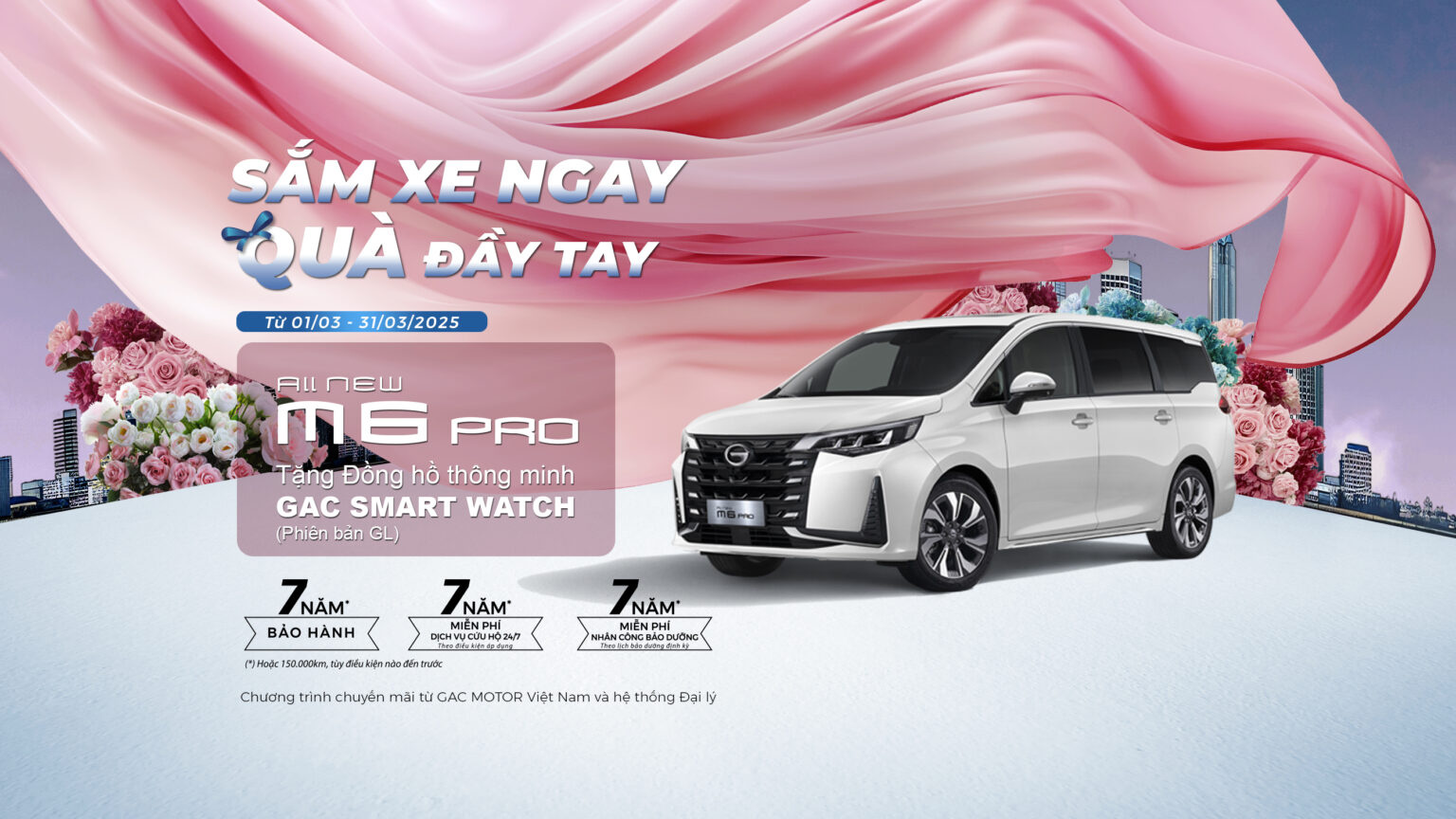 Khuyến mãi GAC M6 Pro tại GAC Motor Thủ Đức