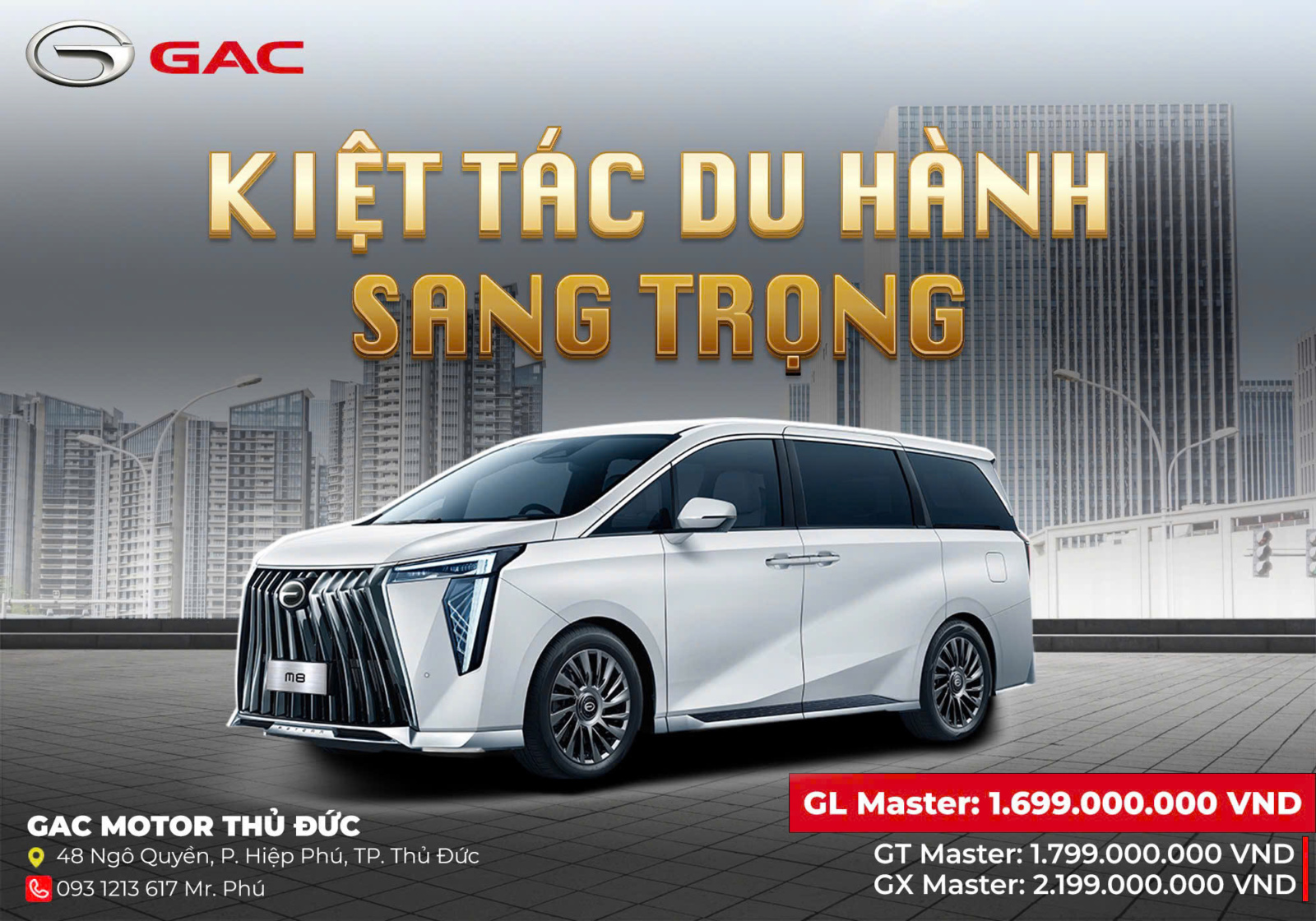 Giá xe GAC M8 